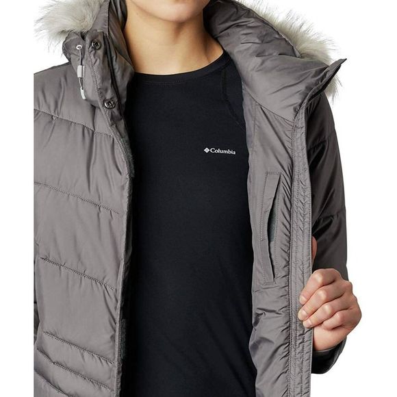 Columbia Women's Peak to Park Insulated Jacket City Grey Size Medium - Picture 3 of 4